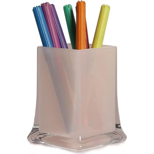 71894DK SIA Pen Holder Ice Pink Color Office Supplies 6x6x10cm 300ml