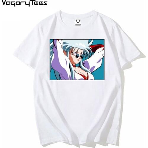Japan Anime Ryoko tenchi muyo Tshirt Men Women Printed Streetwear Hip Hop Tshirt Sports Casual Unisex T shirt Tops