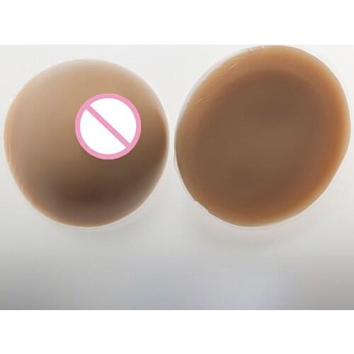 Brown Silicone Breast 1600g/Pair Crossdresser Simulation Artificial Boobs Transgender Drag Queen Tits Breast Prosthesis