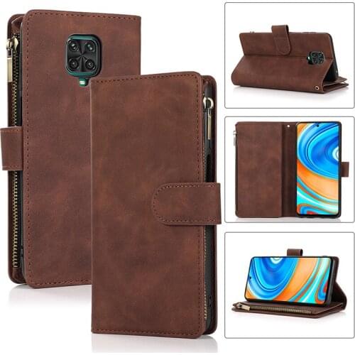 Magnetic Zipper Wallet Leather Case For Poco M3 Redmi Note 10 9 8 Pro Redmi 7A 8 8A 9 9A 9C Note 7 8 8T Note 9 K30 Pro Flip Case