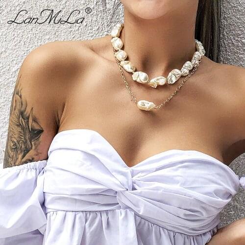 LANMILA Pearl Necklaces For Women