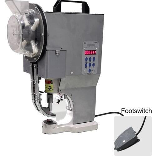 LIUDU Foot Press Steel Rings Puncher Eyelet Punching Machine for package Bags Button Punching Equipment with Eyelets