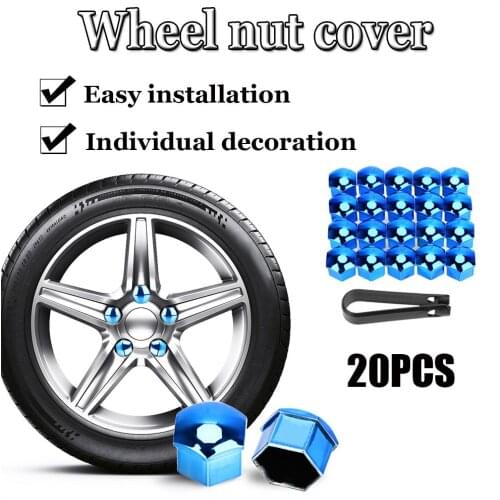 Car Modified Wheel Nut Cover Four Colors 20PCS PP Material Suitable For BMW E46 E60 E30 E90 1 2 3 4 Car Personality Decoration