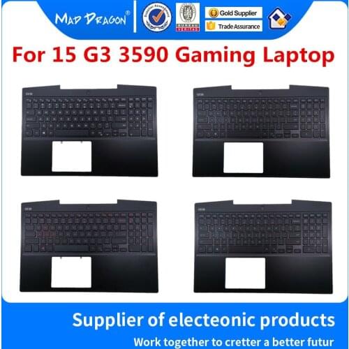 New Palm rest Top Cover Upper Case Red Blue white RGB Colorful backlight keyboard For Dell G3 3590 P0NG7 0P0NG7 8WVW8 08WVW8