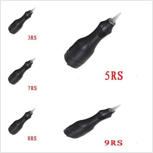 100pcs 1/3/5/7/9RL/F/RM/M1/RS Disposable Tattoo Cartridge Needles Permanent Makeup Machine Needles For 3D Eyebrow Lips Eyeliner
