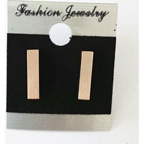 Wholesale 10pairs Stainless Steel Small Bar Cute Sweet Style Stud Earrings For Women Girl Brinco Jewelry Geometry Bijoux Femme