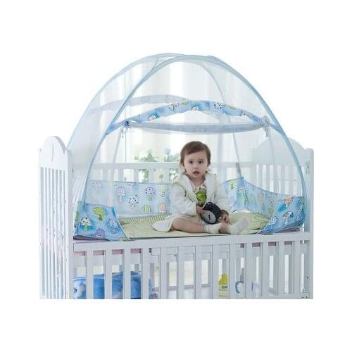 Double-door Type Crib Yurt Netting Portable Folding Large Baby Cradle Bed Mosquito Nets Travel Camping Mesh tent