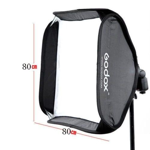 Professional Godox 80cm*80cm Ajustable flash softbox for flash speedlite Studio shooting without Bracket