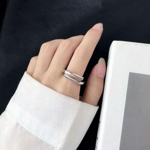 Romantic Charming Big Chains Open Ring for Women Vintage Boho Knuckle Party Rings Gothic Punk Jewelry Gifts for Girls
