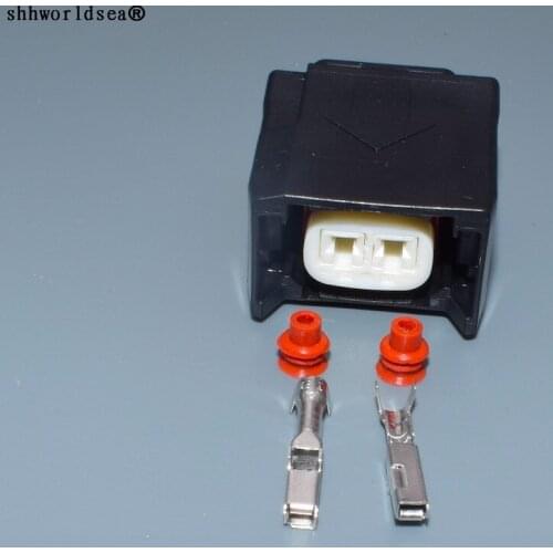 Shhworldsea 2 Pin 7120-9100-60 90980-12747 Automotive Diesel Fuel Injector Plug Waterproof Fuel Pump Connector Female For Toyota