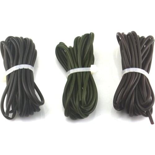New 3pcs 1M Silicone Rigs Tube Sleeve Pretend Fishing Lines For Carp Fishing Diameter 1mm fishing Tackle Accessories