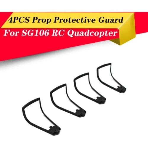New 4PCS Plastic Blades Protection Cover Propeller Guards Holder Prop Protective Guard Rings for SG106 RC Drone Spare Parts