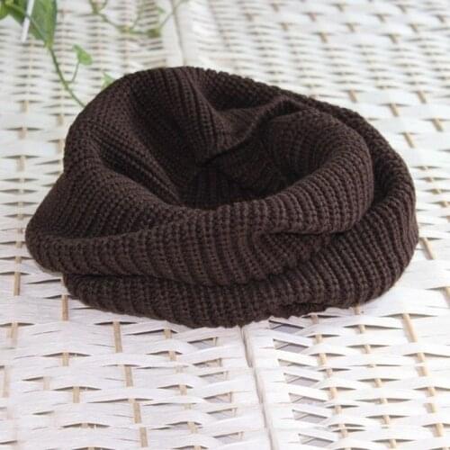 Women Knitted Snood Scarf Leisure Classical Warm Cosy Solid Ring Loop Scarves Vogue Winter Autumn Outside Wrap Cowl Neck Circle