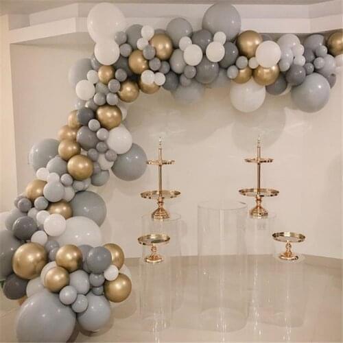 20pcs/lot Grey Latex Balloon 5/10/12inch Party Balloons Wedding Birthday Party Balloon Baby Shower decorations supplies