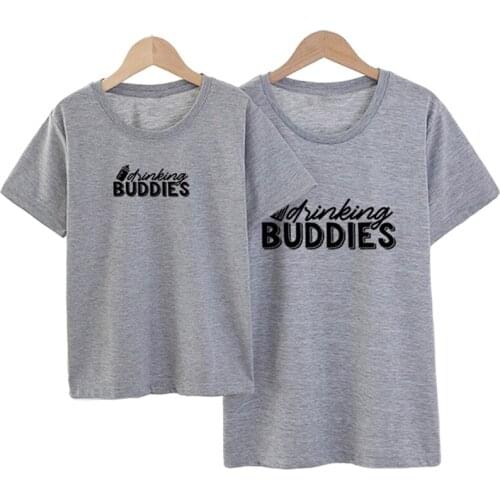 2021 Family Matching Clothes Father Son Buddie T-shirt Clothes Short Sleeve Dad and Me Baby Tshirt Clothes Cotton Family Look