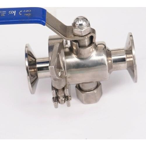 3/4" 19mm SUS304 Stainless Steel Sanitary 1.5" Tri Clamp Knock-down Ball Valve For Homebrew Dairy Product 229 PSI