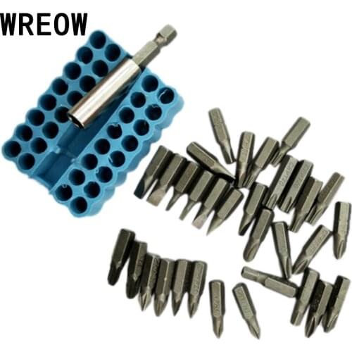 33pc Hand Tool Security Bit Set Drive Hex Bit Spanner Adapter Tamperproof Torx Torq W/Magnetic Holder Drive Power Drill Bit A1