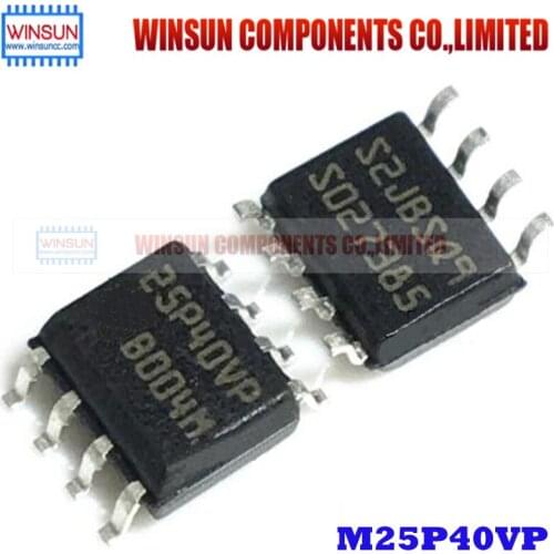 50PCS/LOT M25P40VP SOP8 25P40 25P40VP M25P40-VMN6TP SMD Brand New