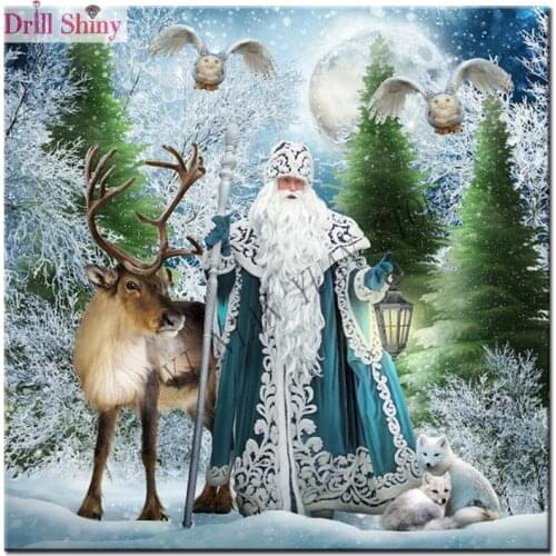 5D DIY Diamond Painting Christmas penguin snowman full Diamond Embroidery cross stitch kits Mosaic pattern sticker home decor