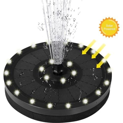 9V/3.5W 24 LED Solar Fountain Outdoor Garden Water Fountain Swimming Pool Pond Decoration Bird Bath Floating Water