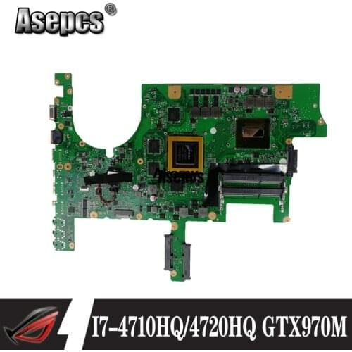 Asepcs ROG G751JT Laptop motherboard For Asus G751JT G751JY G751JL G751J G751 Test original mainboard I7-4710HQ/4720HQ GTX970M