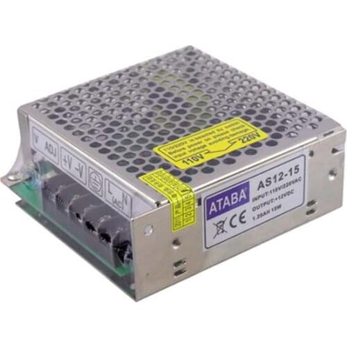 ATABA AS12-15 12 VOLT 1.25 AMPS METAL CASE ADAPTER