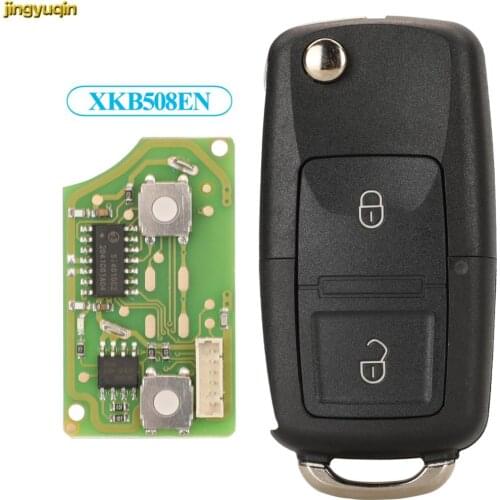 Jingyuqin 1piece Xhorse XKB508EN Wire VVDI Car Key For VW Volkswagen B5 VVDI2 Mini Key Tool 2 Button Universal Remote Control
