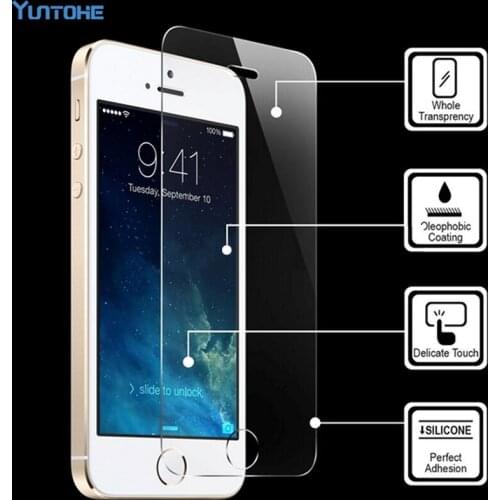 Free DHL Shipping 200pcs/lot Premium Tempered Glass Screen Protector For iPhone 5 5s