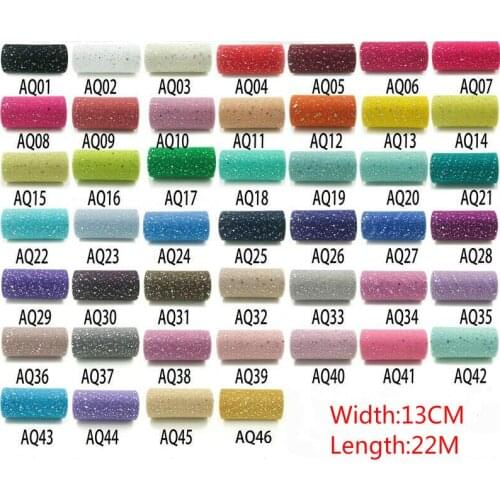 25YardX13cm Glitter Sequin Tulle Roll Crystal Organza Sheer Gauze Element Table Runner&Home Garden/Wedding Party Decoration