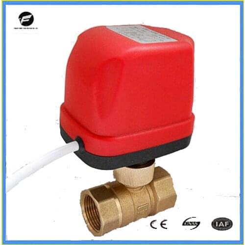 CWX-50P quick install AC220V CR02 DN15 DN20 DN25 DN32 brass material electric ball valve motorized control automatic valve