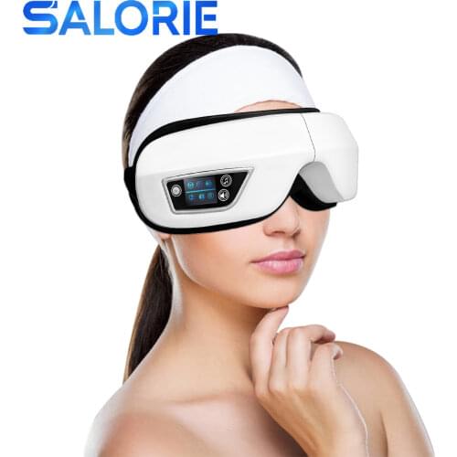 Hot Compress Eye Massager Vibration Massage Device Eye Care Therapy Fatigue Relieve Bluetooth Beauty Instrument English Voice