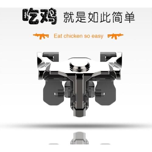 Zinc Alloy Metal for PUBG Game Controller Gamepad Mobile Joystick Trigger Aim Shooting L1 R1 Key Button for iPhone IOS Android