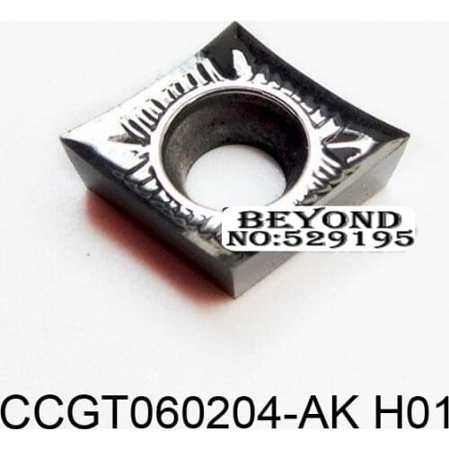 Original CCGT060204-AK H01 Carbide Inserts CCGT 060204 for Aluminum Copper Lathe Cutter Tools Turning Tool Holder CNC