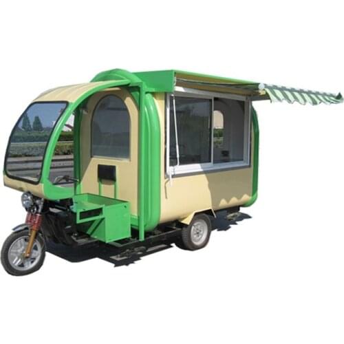 China factory custom design 3 wheeler electric food tricycle cart for sale