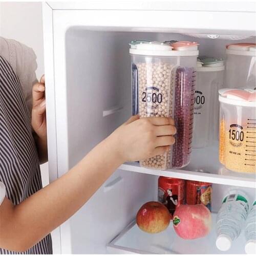 Food Storage Containers Grain Storage Box Tank Moisture-Proof Sealed Cans Transparent Organizers Kitchen Storage Supplies