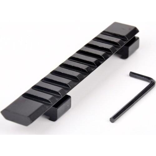 Hot sell hunting rail mount 11mm Picatinny Rail with 10 Slots and 124mm Length Hunting Rifle/Air Gun weaver hunting scope mount