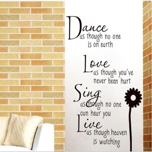 Fashion French Text Phrase Vinyl Wall Sticker Wallpaper Decorative For Bedroom Decor Francais House Decoration 2021 NEW