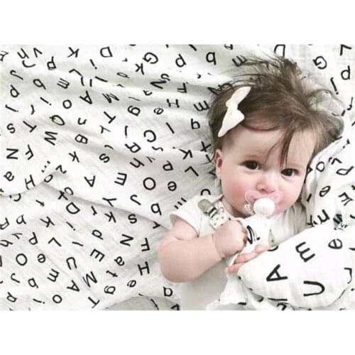 Muslin cotton gauze bath towel Newborns Baby bed sheets neonatal bag towel swaddle cloth no fluorescent agent blanket