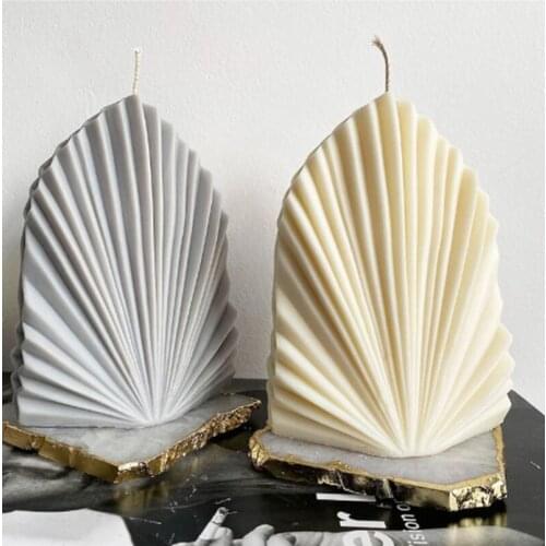 Newest Large Art Coral Shell Candle Silicone Mold Aromatherapy 3d Handmade Craft Candle Soy Wax Mold Home Decor Resin Mould