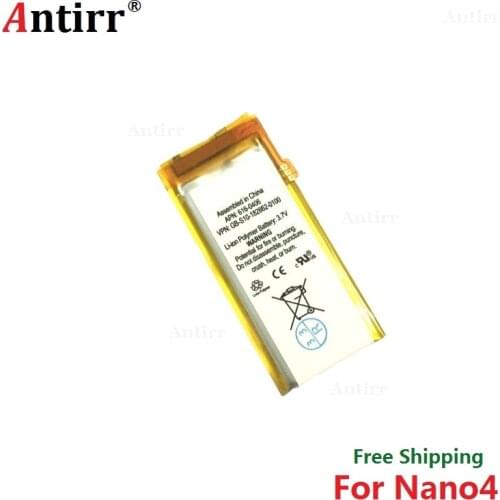 Antirr Original new Replacement Battery For ipod Nano4 4G 4th Generation MP3 Li-Polymer Rechargeable Nano 4 616-0406 Batteries