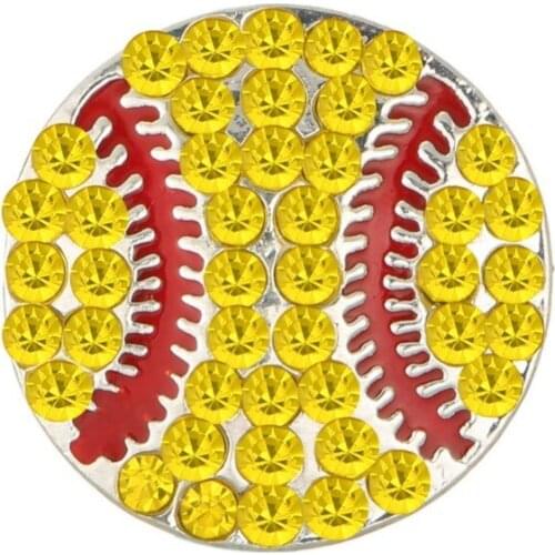 Buttons Free shipping 20mm softball rhinestone button with Home decoration accessories 10PCS/lot(BTN-5438)