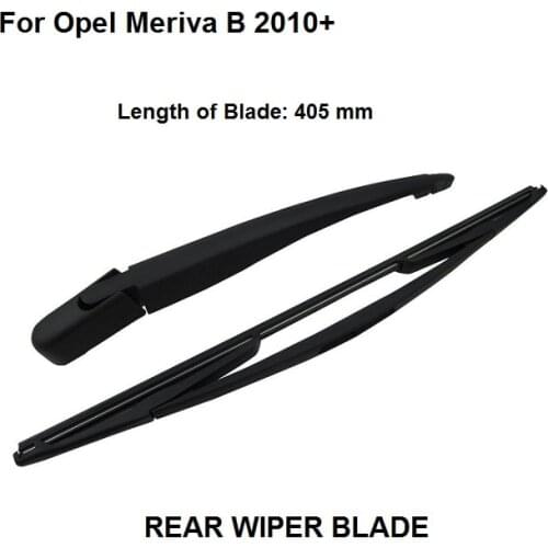 Free Shipping For Vauxhall Opel Meriva MK2 B 2010+ Rear Windshield Window Wiper Arm + Blade Set NeW 405mm
