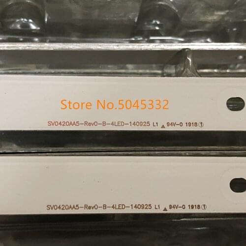 10 PCS/set LED backlight strip for SV0420AA5 REV3 A B 131126-WS-420-040-PEAR1-C5-R/L tx-42as500e V42FWSD01