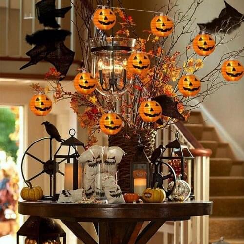 Halloween DIY Decoration Holiday Lantern Pumpkin String Lights Halloween Ghost Inflatable Home Decoration Props Party Party
