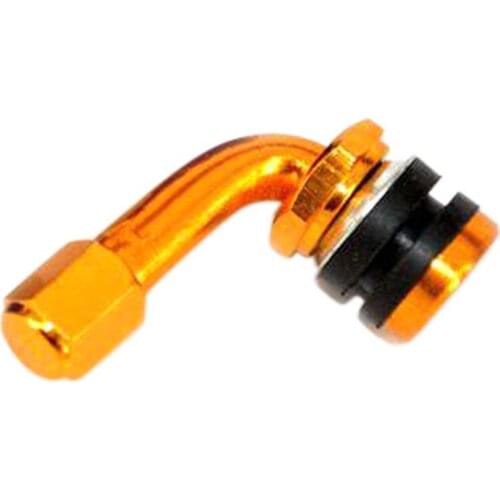 Universal Motorcycle CNC Aluminum Wheel Tire Valves Stem Air Tire Cap 90 Degree