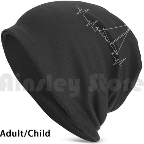 Funny Sailboat Heartbeat | Cute Love To Sail Gift Beanies Knit Hat Hip Hop Aunt Lovers Of Saying Men Dad Are And