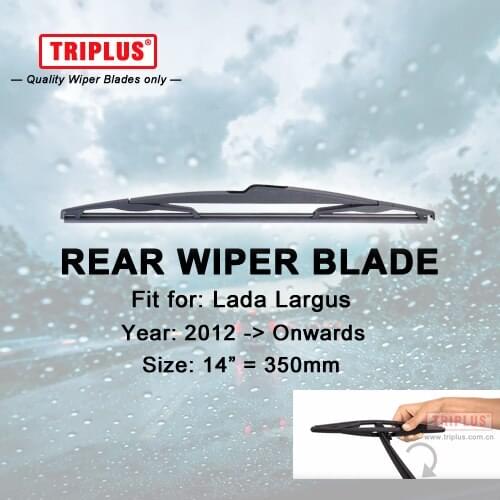 Rear Wiper Blade for Lada Largus (2012-Onwards) 1pc 14" 350mm,Car Rear Windscreen Wipers,for Back Window Windshield Blades