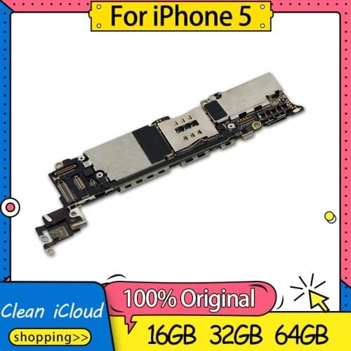 Factory Unlocked For iPhone 5 Motherboard,High Quality Disassemble Logic Board For iPhone 5 Mainboard With IOS System