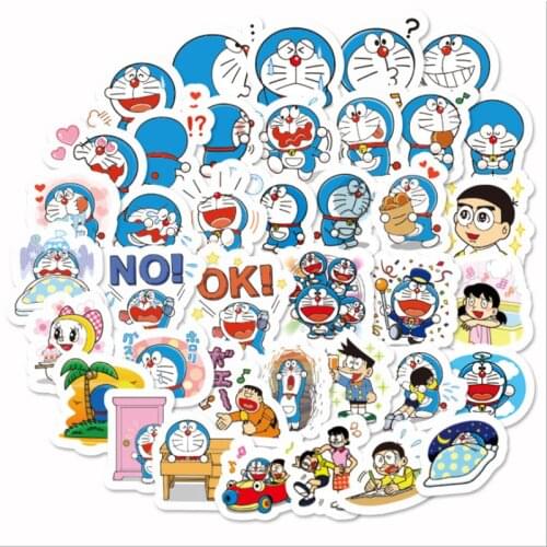 10/40Pcs/Set Anime Dora A Dream Kawaii Stickers For Chidren Toy Waterproof Sticker to DIY Laptop Bicycle Helmet Car Decals