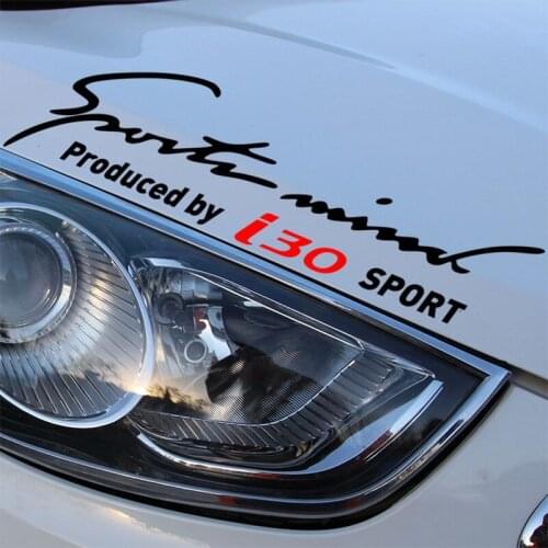 2 Pieces Customization Sports Mind On Car Lamp Eyebrow Sticker Car-Styling For hyundai i30 Car Accessories
